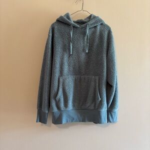 SO Women's Sherpa Hoodie in Slate Blue